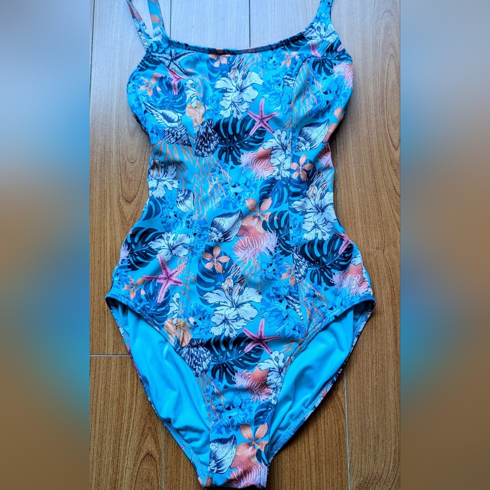 Tropical Blue Kids Swimwear